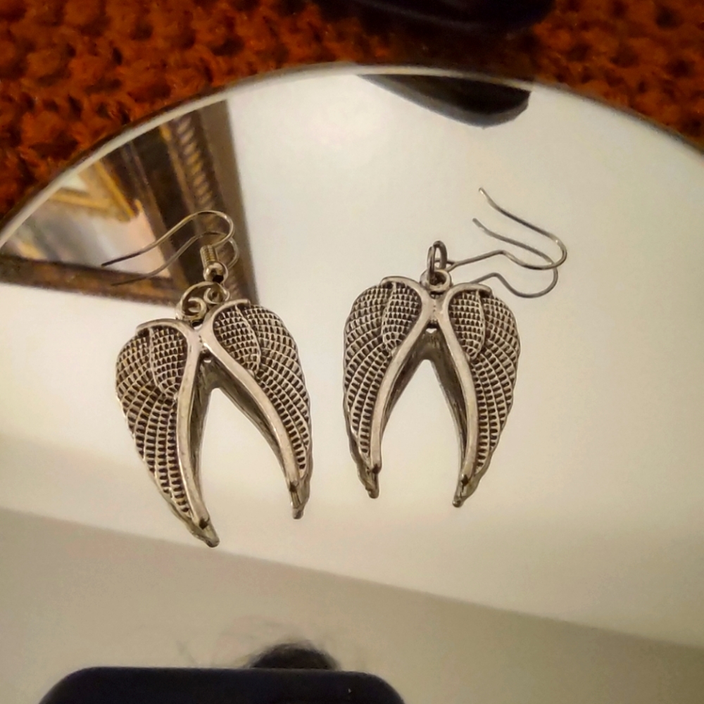 Silver earrings